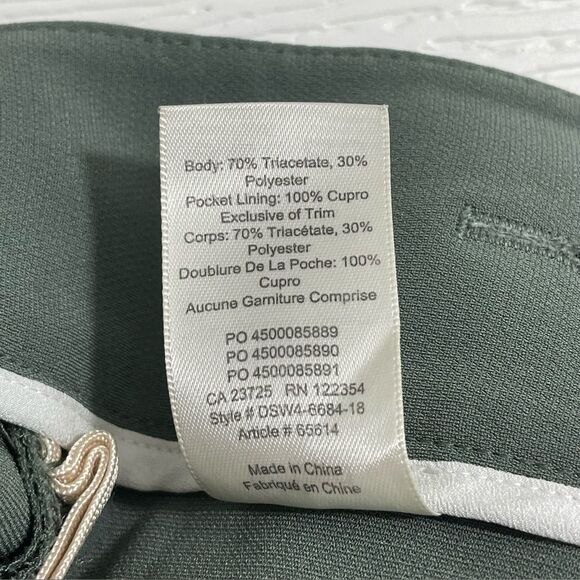 Aritzia Wilfred Feuille High Waisted Tie Front Pants Green Size 2 - Picture 9 of 10